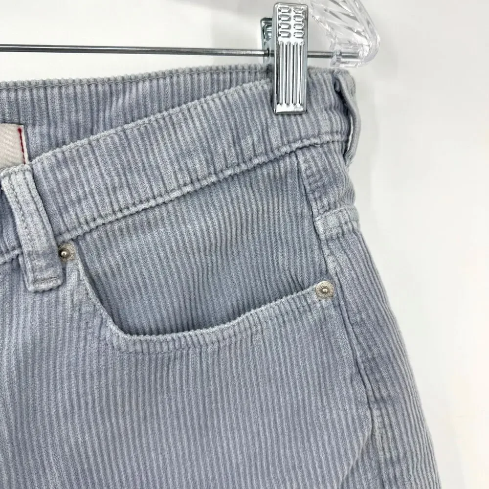 BDG Urban Outfitters Corduroy Cut Off Shorts 31 Gray High Rise Boho Festival - Picture 2 of 6